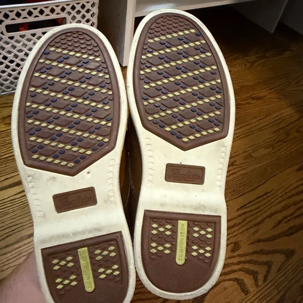 Florsheim Tan Brown Leather Kids Dress Shoes